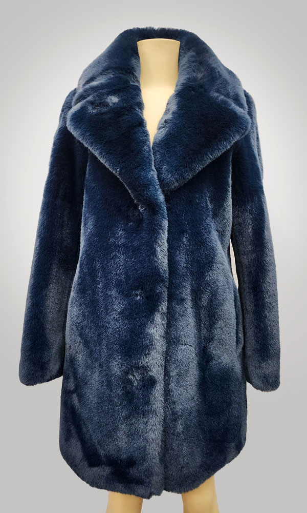 BCBGMAXAZRIA Faux Fur Coat Luxurious