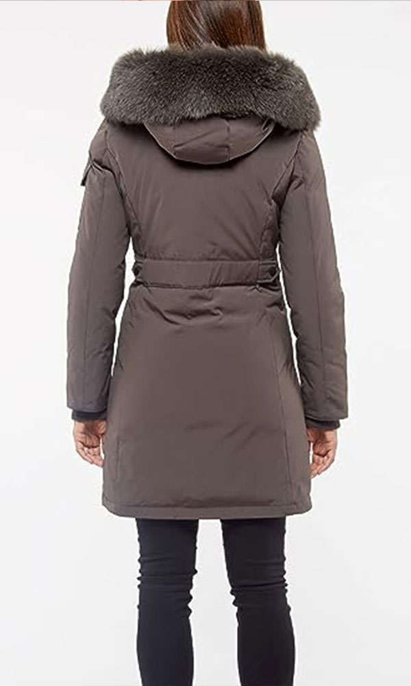 Madison Women’s Warm Winter Expedition Parka with Fox Fur Trimmed Hood
