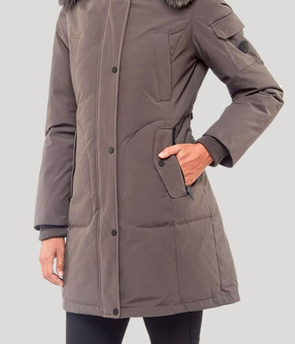 Madison Women’s Warm Winter Expedition Parka with Fox Fur Trimmed Hood