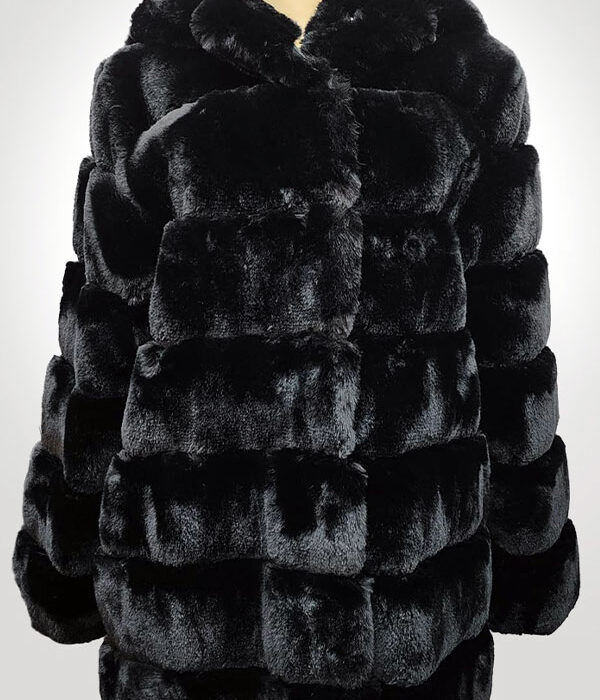 BCBGMAXAZRIA Faux Fur Black