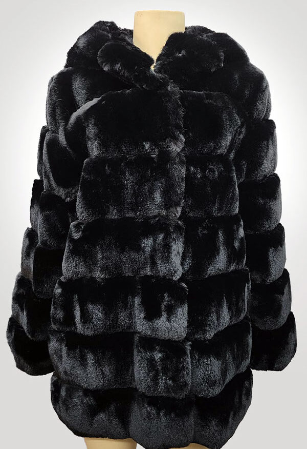 BCBGMAXAZRIA Faux Fur Black