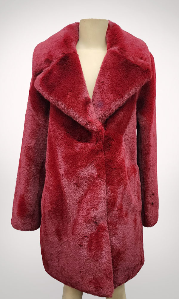 BCBGMAXAZRIA Faux Fur Coat Luxurious - Image 3