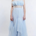 BCBGMAXAZRIA Strapless Tulle Gown