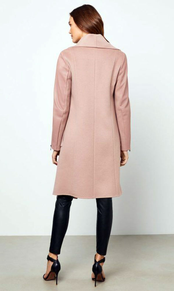 BCBGMAXAZRIA Women’s Draped Front Wool Coat