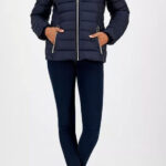 MICHAEL KORS LIGHT JACKET Stand collar with zip-off hood and front zip closure
