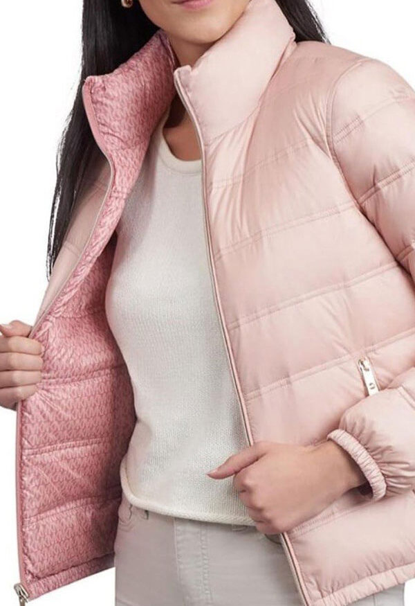 Women's Reversible Down Puffer Coat Michael Kors Two styles, one coat