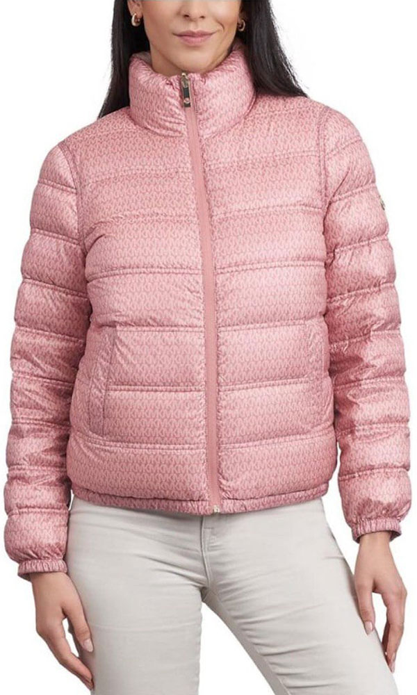 Women's Reversible Down Puffer Coat Michael Kors Two styles, one coat