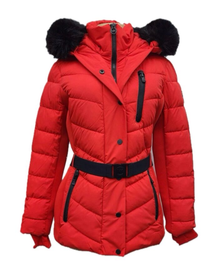 Michael Kors Belted Down Chevron Coat - Image 2